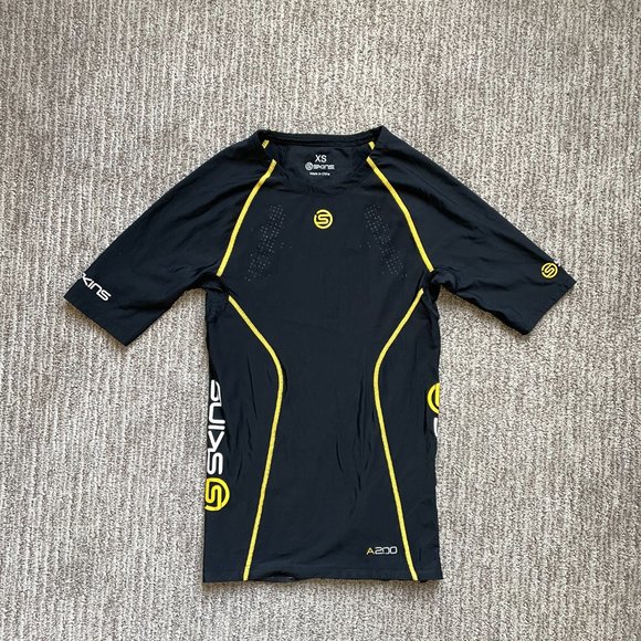 Collant De Compression Long Skins A200 Training, Noir, Taille XS Homme, Occasion